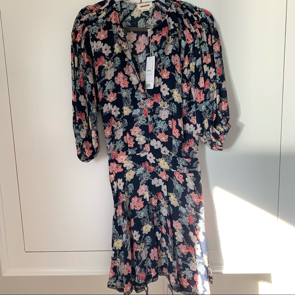NWT Zadig & Voltaire Floral Dress